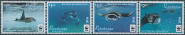 Cook Islands Rarotonga 2016 SG23-25 WWF Reef Manta Ray White Edges Set MNH - Cookinseln