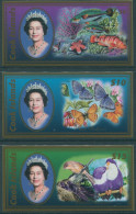 Cook Islands 2007 SG1534-1536 Wildlife QEII High Values Set Imperf MNH - Islas Cook