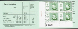 1973. GRØNLAND.  Margrete 10 ØRE On Normal Paper In Lower Corner 4-Block With Margin 2061. Pr... (Michel 84x) - JF545571 - Unused Stamps