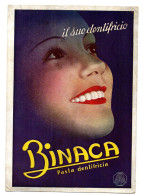 CPSM    PUB     IL SUO DENTIFRICIO    BINACA PASTA DENTIFRICIA - Advertising