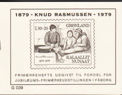 1979. GRØNLAND.  Knud Rasmussen 130+20 Øre Red Lower Margin 4-Block With Number G 039. Privat... (Michel 116) - JF545577 - Nuovi