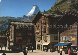 11871044 Zermatt VS Dorfplatz Mit Matterhorn  - Autres & Non Classés