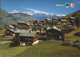 11870992 Graechen VS Mit Bietsch Nest Aletsch Und Wannenhorn Graechen - Autres & Non Classés