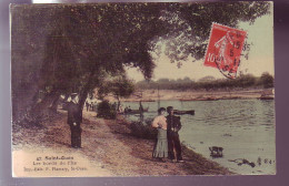 93 - SAINT-OUEN - LES BORDS DE L'ILE - COLORISEE - ANIMEE -  - Saint Ouen