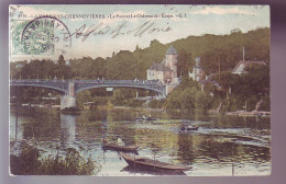 94 - CHENNEVIERES-LA VARENNE - LE PONT ET LE CHATEAU DE L'ETAPE - COLORISEE - ANIMEE -  - Chennevieres Sur Marne