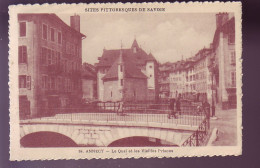 74 - ANNECY - LE QUAI ET LES VIEILLES PRISONS - ANIMEE -  - Annecy