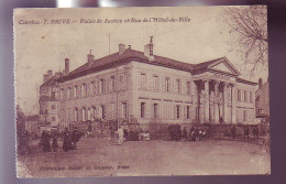 19 - BRIVE - PALAIS DE JUSTICE ET RUE DE L'HOTEL-de-VILLE - ANIMEE -  - Brive La Gaillarde