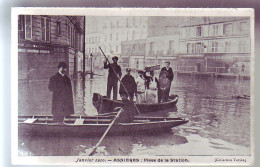 92 - ASNIERES - JANVIER 1910 - PLACE DE LA STATION - ANIMEE -  - Asnieres Sur Seine