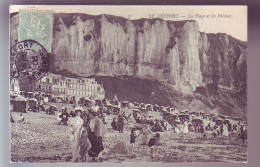 76 - LE TREPORT - LA PLAGE ET LES FALAISES - ANIMEE -  - Le Treport