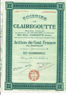 70-SOIERIES DE CLAIREGOUTTE.   CLAIREGOUTTE (Hte Saône)   1928   Lot De 5 - Andere & Zonder Classificatie