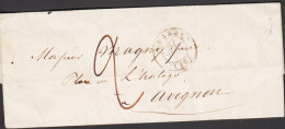 1848. FRANCE. Small Old Cover Cancelled ORANGE 22 JUIN 48. Arrival Cancel Reverse AVIGNON 23 JUIN 48. Orig... - JF545640 - 1801-1848: Précurseurs XIX