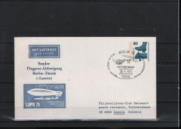 Schweiz Luftpost FFC Swissair  26.4.1975 Berlin - Zürich - Primi Voli