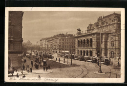 AK Wien, Strassenbahnen Im Kärntnerstrasse-Opernring  - Strassenbahnen