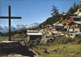 11870671 Fafleralp Loetschental Gletscherstaffel Mit Rothoerner Gipfelkreuz Blat - Autres & Non Classés