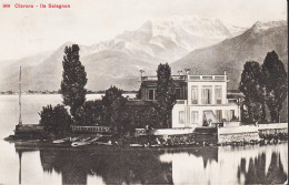 1910. SCHWEIZ. Carte Postale (Clarens Ile Salagon) Cancelled MONTREUX 18. IV. 10. With 10 C To Sweden. - JF545728 - Autres & Non Classés