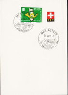 1959. SCHWEIZ. 10 C NATIONALE BRIEFMARKEN AUSTELLUNG On Official PPT Paper With Special Cancel MARIASTEIN ... - JF545731 - Cartas & Documentos