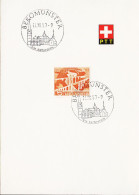 1957. SCHWEIZ. 5 C SITTERBRÜCKEN BEI ST. GALLEN On Official PPT Paper With Special Cancel BEROMÜNSTER 11. ... - JF545732 - Briefe U. Dokumente