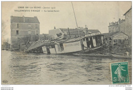 VILLENEUVE TRIAGE CRUE 1910 LE BATEAU LAVOIR - Autres & Non Classés