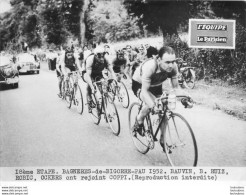 TOUR DE FRANCE 1952 ROBIC OCKERS ONT REJOINT COPPI 18ème ETAPE PHOTO DE PRESSE ARGENTIQUE FORMAT 20 X 15 CM - Sports