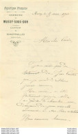 MUSSY SOUS DUN 1900 ECRIT A SON COUSIN CONCERNANT JEAN COURTOIS DECEDE - Historical Documents