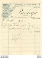 DIJON 1918 BARLOGIO APPAREILS  DE CHAUFFAGE FOURNEAUX DE CUISINE - 1900 – 1949