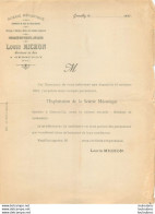 GENOUILLY 1897 LOUIS MICHON SCIERIE MECANIQUE - 1800 – 1899