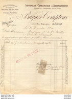 MACON 1910 BUGUET COMPTOUR IMPRIMERIE COMMERCIALE ET ADMINISTRATIVE - 1900 – 1949