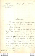 MACON 1889  CABINET DU PROCUREUR DE LA REPUBLIQUE  POUR REUNION D'UN CONSEIL DE FAMILLE A MATOUR POUR MLLE LUQUET - Historical Documents