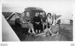 AUTO ANCIENNE LES VACANCES  PHOTO ORIGINALE 11 X 7 CM - Auto's