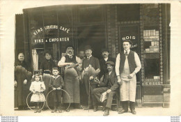 PARIS VIe CARTE PHOTO MAISON TERRISSE   BOIS ET CHARBONS 124 RUE DE VAUGIRARD AVANT MAISON FRAISSE - Arrondissement: 06