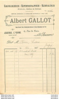 AUXERRE  1904 ALBERT GALLOT IMPRIMERIE LITHOGRAPHIE - 1900 – 1949