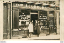 CARTE PHOTO COMMERCE FRUITS LIQUEURS PRIMEURS - To Identify