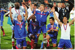 FOOTBALL VICTOIRE DE LA FRANCE SUR L'ITALIE FINALE EURO 2000 A ROTTERDAM N° 1 PHOTO DE PRESSE ANGELI - Deportes