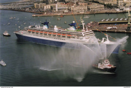 LE FRANCE DEVENU NORWAY DE RETOUR AU HAVRE EN 1996 APRES 17 ANS D'ABSENCE  PHOTO DE PRESSE ANGELI - Bateaux