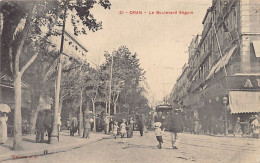 Algérie - ORAN - Le Boulevard Séguin - Tramway - Ed. A. A. 21 - Oran