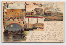 ČESKÁ REP. Czech Rep. - VIDNAVA Weidenau - Jung's Hotel & Weinhandling LITHO Rok 1899 - Tschechische Republik