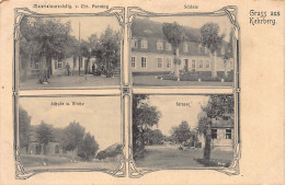 Poland - KRZYWIN Kehrberg - Schloss - Strasse - Schule U. Kirche - Materialwarenhdlg. V. Ehr. Penning - Publ. Stendal  - Pologne