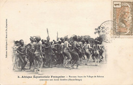 Centrafrique - Femmes Bayas Du Village De Baboua Exécutant Une Danse Funèbre (Haute Rivière Sangha) - Ed. J. Brun & Cie  - Repubblica Centroafricana