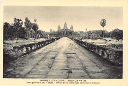 Cambodge - Ruines D'Angkor - ANGKOR VAT - Vue Générale Du Temple - Ed. Nadal  - Cambogia