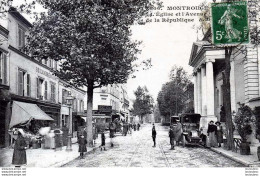 92 MONTROUGE EGLISE ET AVENUE DE LA REPUBLIQUE - Montrouge