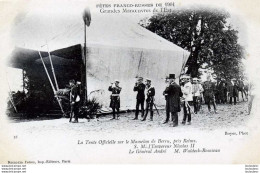 GRANDES MANOEUVRES DE L'EST FETES FRANCO RUSSES 1901 EMPEREUR NICOLAS II ET LE GENERAL ANDRE - Manovre