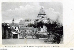 51 BEINE LES ALLEMANDS FONT SAUTER LE CLOCHER ET PHOTOGRAPHIENT LEUR OEUVRE 14 MARS 1916 - Sonstige & Ohne Zuordnung