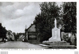 02 NEUFCHATEL SUR AISNE MONUMENT DE LA RESISTANCE ET FAUBOURG DE REIMS - Sonstige & Ohne Zuordnung