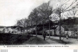 02 MONTREUIL AUX LIONS ROUTE NATIONALE ET BUREAU DE TABAC - Other & Unclassified