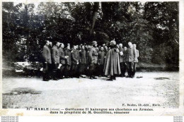 02 MARLE GUILLAUME II HARANGUE SES CHORISTES AU ARMEES DANS LA PROPRIETE DE M. GENTILLIEZ - Other & Unclassified