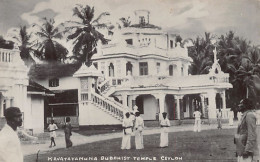 Sri Lanka - Kawatayamuna Buddhist Temple - REAL PHOTO - Publ. Will's Studio  - Sri Lanka (Ceilán)