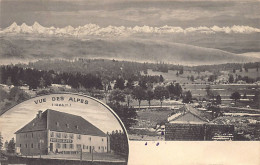 VUE-DES-ALPES (NE) Vue Générale -  Hôtel - Ed. Martin-Montandon  - Autres & Non Classés