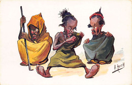 Maroc - Caricature Par F. Herzig - Les Mendiants - Ed. Inconnu  - Autres & Non Classés