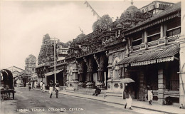 Sri Lanka - COLOMBO - Hindu Temple - REAL PHOTO - Publ. Plâté Ltd. 18 - Sri Lanka (Ceilán)