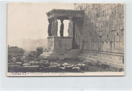 Greece - ATHENS - The Acropolis - Caryatids - REAL PHOTO - Publ. Collection M. Z. - Felix Ragno  - Greece